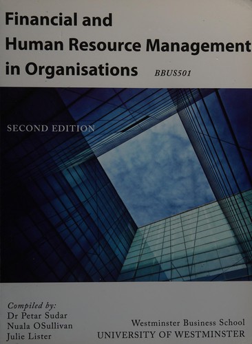 Cover for Financial and human resource management in organisations