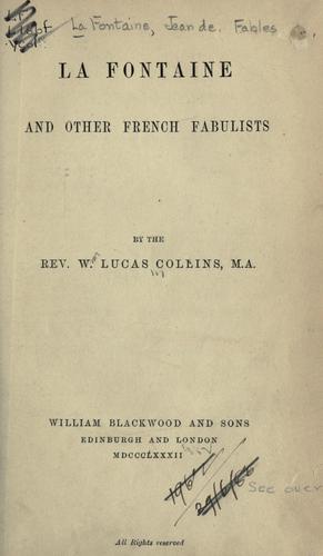 Cover for La Fontaine and other French fabulists.