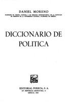 Cover for Diccionario de política