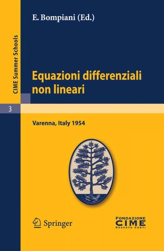 Cover for Equazioni differenziali non lineari