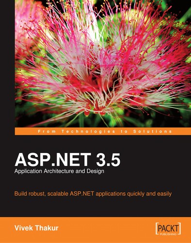 Cover for ASP.NET 3.5 application architecture and design