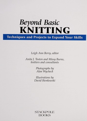 Cover for Beyond basic knitting