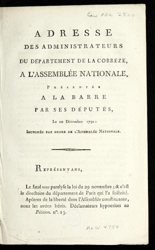 Cover for Adresse