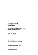 Cover for European Soil Resources (Nature and Environment)