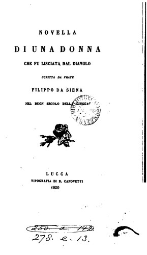 Cover for Novella di una donna che fu lisciata dal Diavolo