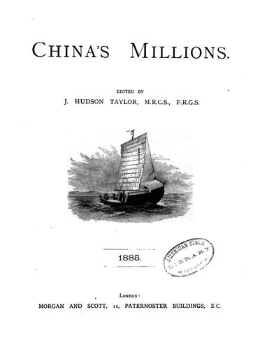Cover for China's Millions