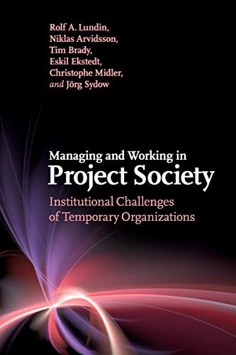 Cover for Managing and Working in Project Society