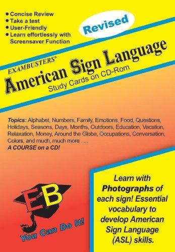 Cover for Ace's American Sign Language CD Software Exambusters Study Cards