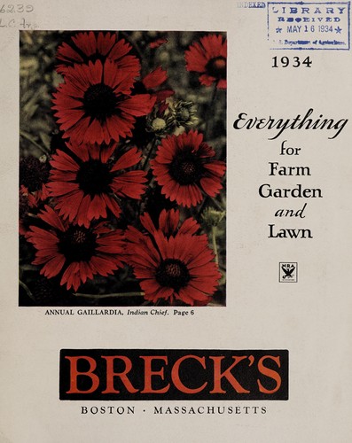 Cover for 1934, everything for farm, garden & lawn