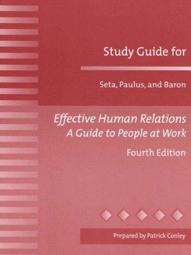 Cover for Effective Human Relations