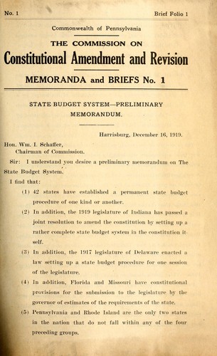 Cover for Memoranda and briefs