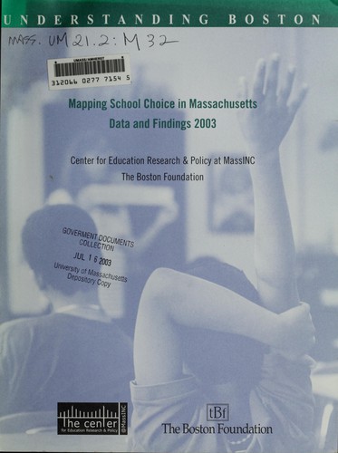 Cover for Mapping school choice in Massachusetts
