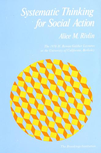 Cover for Systematic thinking for social action