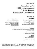 Cover for Proceedings of the 1996 International Joint Power Generation Conference