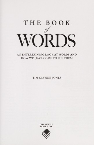 Cover for The book of words