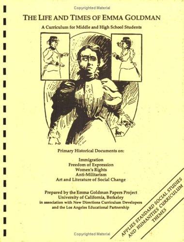 Cover for The Life and times of Emma Goldman