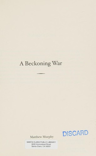 Cover for A beckoning war