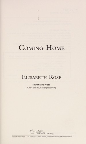 Cover for Coming home