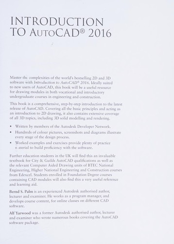 Cover for Introduction to AutoCAD 2016
