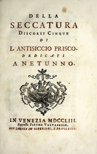 Cover for Della seccatura discorsi cinque