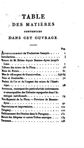 Cover for Voyage dans l'Amérique Méridionale: commençant par Buénos-Ayres et Potosi jusqu'à Lima, avec un ...