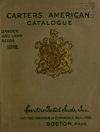 Cover for Carters American catalogue