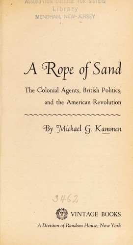 Cover for A rope of sand