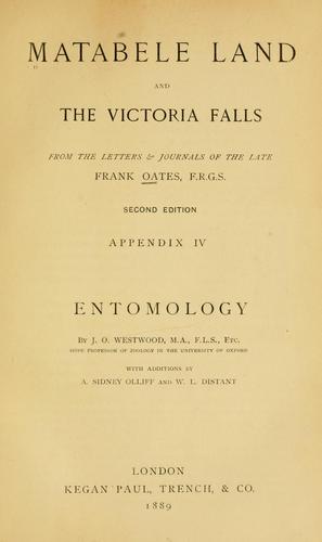 Cover for Matabele land and the Victoria Falls