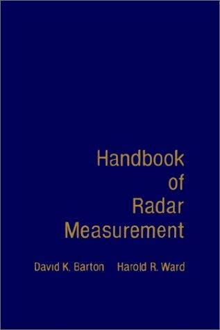 Cover for Handbook of radar measurement