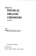 Cover for Progress in Physical Organic Chemistry