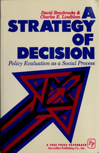 Cover for A strategy of decision