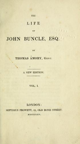 Cover for The life of John Buncle, esq