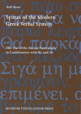 Cover for Syntax of the modern Greek verbal system