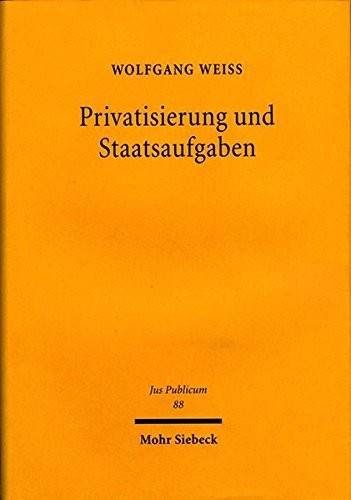 Cover for Privatisierung und Staatsaufgaben.