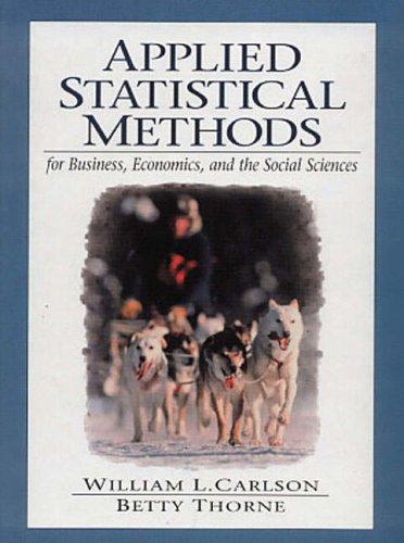 Cover for Applied Statistical Methods