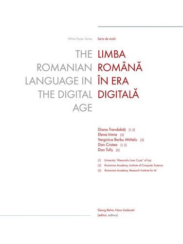 Cover for The Romanian Language in the Digital Age