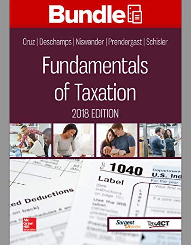 Cover for GEN COMBO LOOSELEAF FUNDAMENTALS OF TAXATION 2018; CONNECT ACCESS CARD