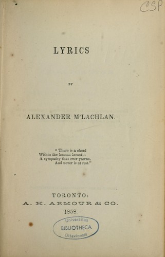 Cover for Lyrics