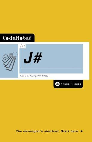 Cover for CodeNotes for J# (CodeNotes)