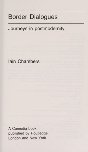 Cover for Border dialogues