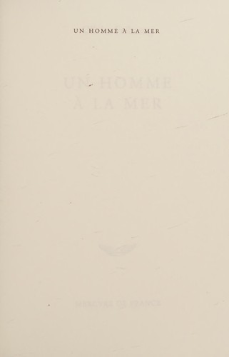 Cover for Un homme à la mer