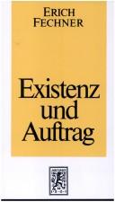 Cover for Existenz und Auftrag