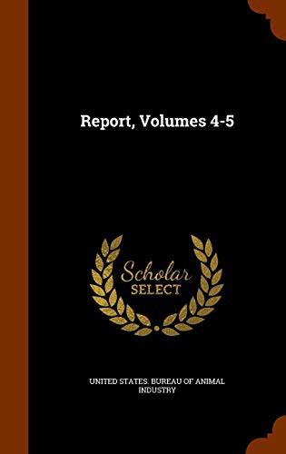 Cover for Report, Volumes 4-5