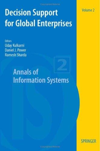 Cover for Decision Support for Global Enterprises (Annals of Information Systems)