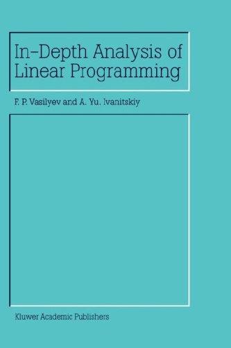 Cover for In-Depth Analysis of Linear Programming