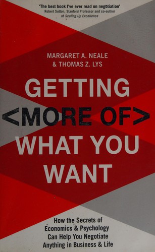 Cover for Getting (more of) what you want