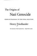 Cover for The origins of Nazi genocide