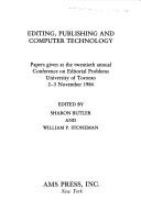 Cover for Editing, Publishing, and Computer Technology