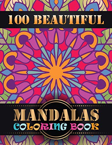 Cover for 100 Beautiful Mandalas Coloring Book