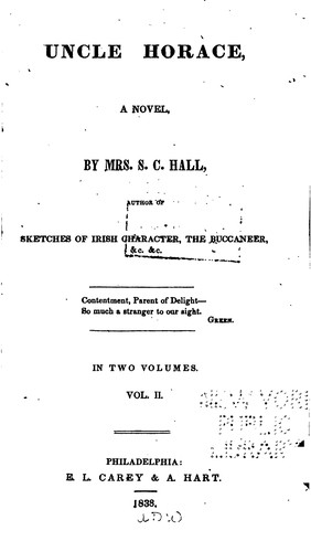 Cover for Uncle Horace: A Novel